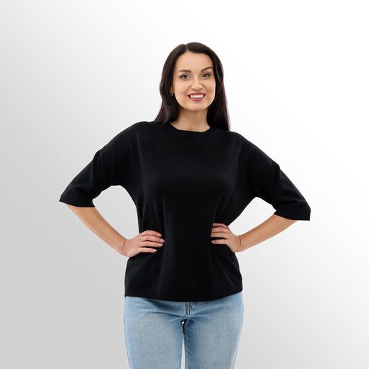 Джемпер Меланія, чорний, Колір: Чорний, Розмір: 46, зображення 4