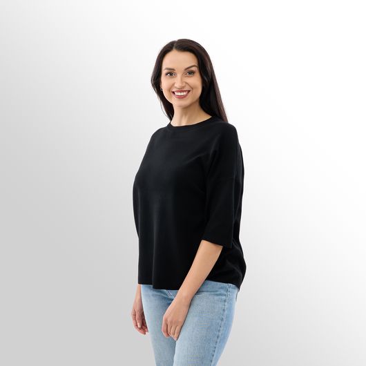 Джемпер Меланія, чорний, Колір: Чорний, Розмір: 52, зображення 4