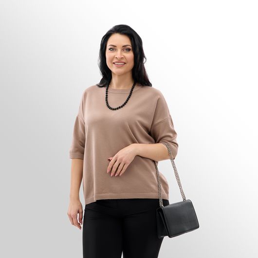 Джемпер Мелания, мокко, Цвет: Мокко , Размер: 50