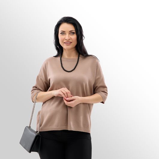 Джемпер Мелания, мокко, Цвет: Мокко , Размер: 50, изображение 2