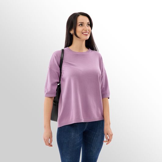 Джемпер Мелания, сиреневый, Цвет: Сиреневый, Размер: 50, изображение 2