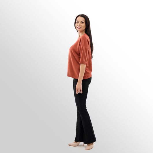 Джемпер Мелания, горчичный, Цвет: Горчичный , Размер: 50, изображение 3