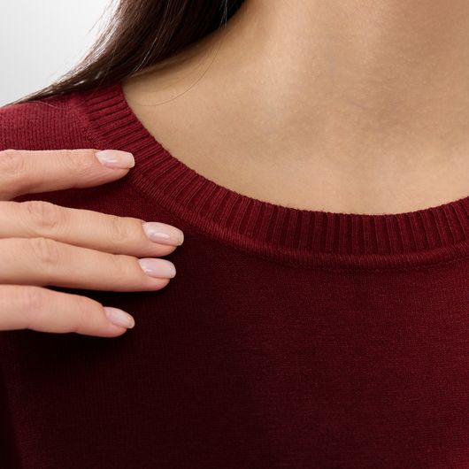 Джемпер Мелания, бордовый, Цвет: Бордовый , Размер: 46, изображение 3