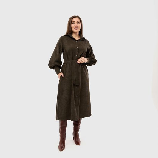 Платье Велси, хаки, Цвет: Хаки , Размер: 46-48, изображение 3