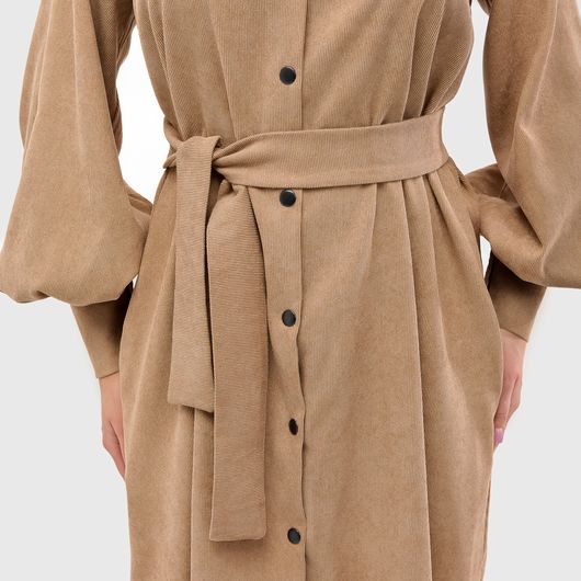 Платье Велси, бежевое, Цвет: Бежевый , Размер: 42-44, изображение 11