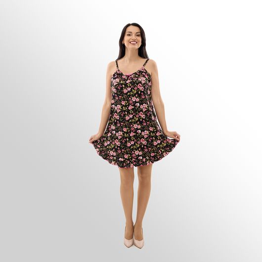 Халат Шэрон, черный, Цвет: Черный, Размер: L, изображение 3