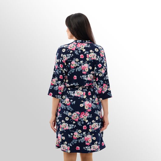 Халат Шерон, темно-синій, Колір: Темно синій, Розмір: M, зображення 7