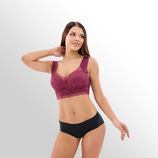 Топ Шарм, бордовый, Цвет: Бордовый , Размер: 5XL, изображение 4