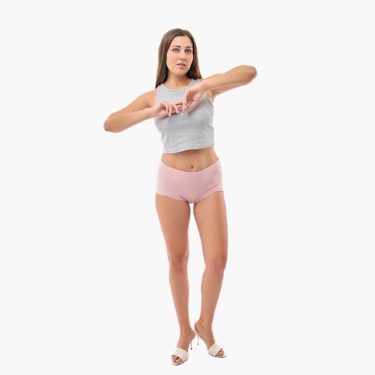 Трусики Талия контрол, розовые, Цвет: Розовый , Размер: L