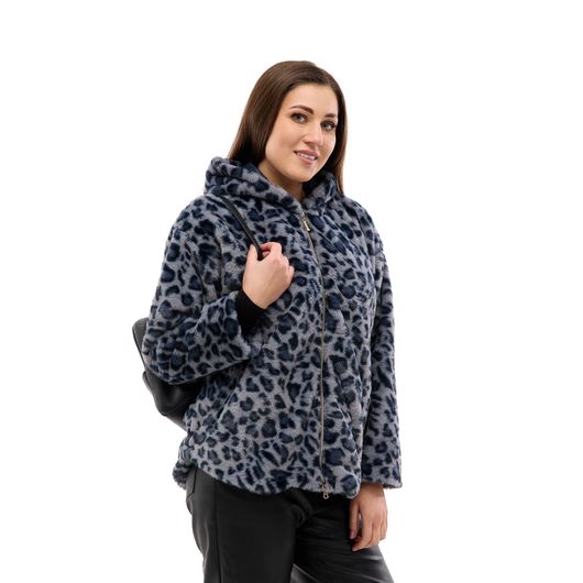 Кардиган Леопардовый Шик, серый, Цвет: Серый , Размер: 58, изображение 2