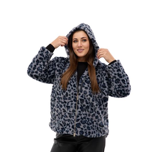 Кардиган Леопардовый Шик, серый, Цвет: Серый , Размер: 44, изображение 4