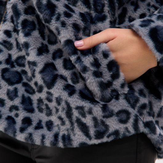 Кардиган Леопардовый Шик, серый, Цвет: Серый , Размер: 56, изображение 7