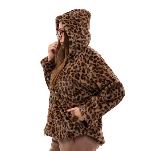 Кардиган Леопардовий Шик, коричневий, Колір: Коричневий, Розмір: 48, зображення 7