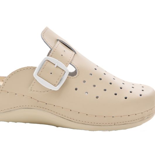 Сабо Симона New, бежевые с ремешком, Цвет: Бежевый , Размер: 37, изображение 2