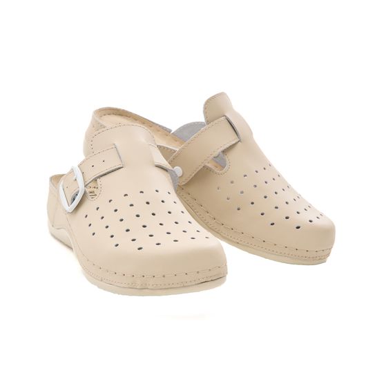 Сабо Симона New, бежевые с ремешком, Цвет: Бежевый , Размер: 37, изображение 3