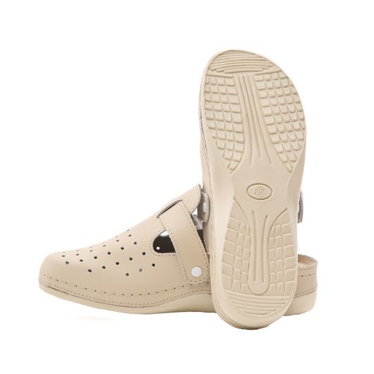 Сабо Симона New, бежеві з ремінцем, Колір: Бежевий , Розмір: 39, зображення 4