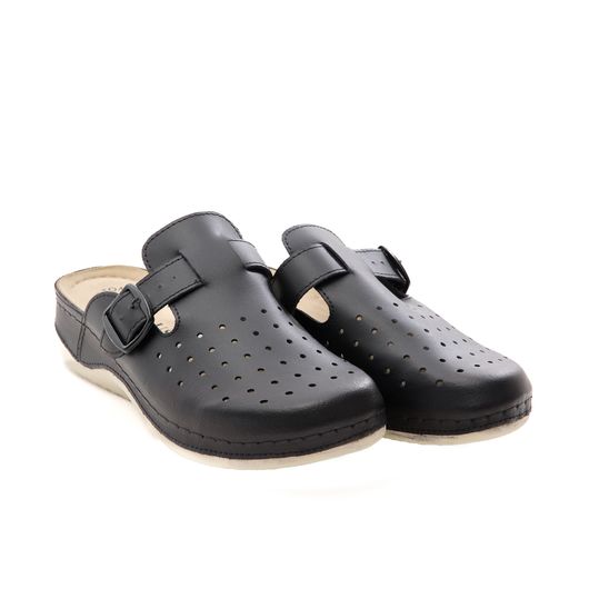 Сабо Симона New, чорні з ремінцем, Колір: Чорний, Розмір: 36