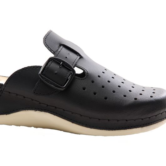 Сабо Симона New, чорні з ремінцем, Колір: Чорний, Розмір: 40, зображення 2