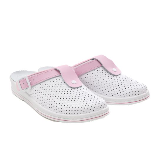 Сабо Симона, білі з рожевим декором, Колір: Білі з рожевим декором, Розмір: 38, зображення 2