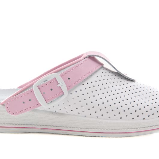 Сабо Симона, білі з рожевим декором, Колір: Білі з рожевим декором, Розмір: 40, зображення 3