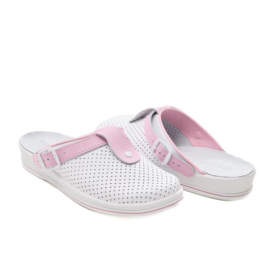 Сабо Симона, білі з рожевим декором, Колір: Білі з рожевим декором, Розмір: 41, зображення 5