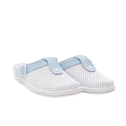 Сабо Симона, білі з блакитним декором, Колір: Білі з блакитним декором, Розмір: 40, зображення 5