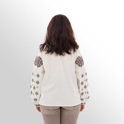 Сорочка Зореслава, белая (классика), Цвет: Белый, Размер: 3XL, изображение 4