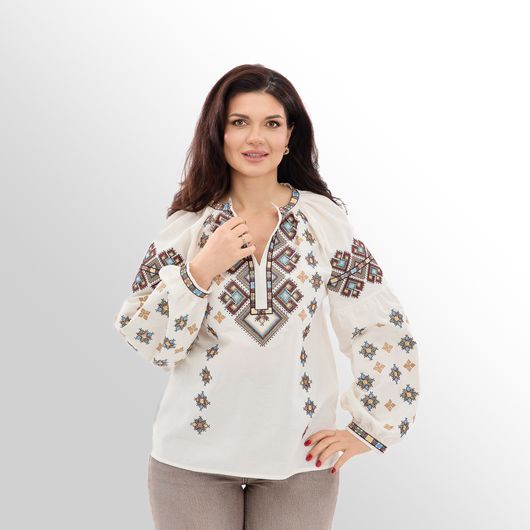 Сорочка Зореслава, белая (классика), Цвет: Белый, Размер: 3XL