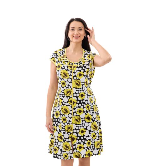 Халат Магия Цветов, жёлтый, Цвет: Желтый , Размер: XL, изображение 5