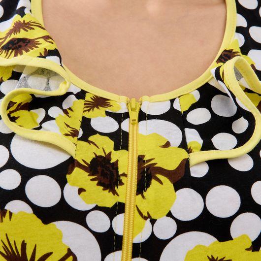 Халат Магия Цветов, жёлтый, Цвет: Желтый , Размер: XL, изображение 8