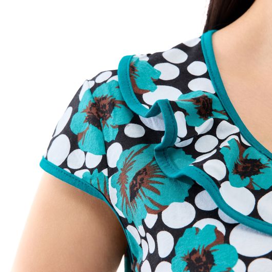 Халат Магия Цветов, зеленый, Цвет: Зеленый, Размер: L, изображение 10