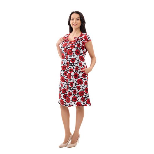 Халат Магія Квітів, червоний, Колір: Червоний, Розмір: XL, зображення 2