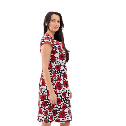 Халат Магия Цветов, красный, Цвет: Красный , Размер: 3XL, изображение 8