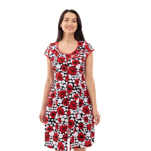 Халат Магия Цветов, красный, Цвет: Красный , Размер: L, изображение 9