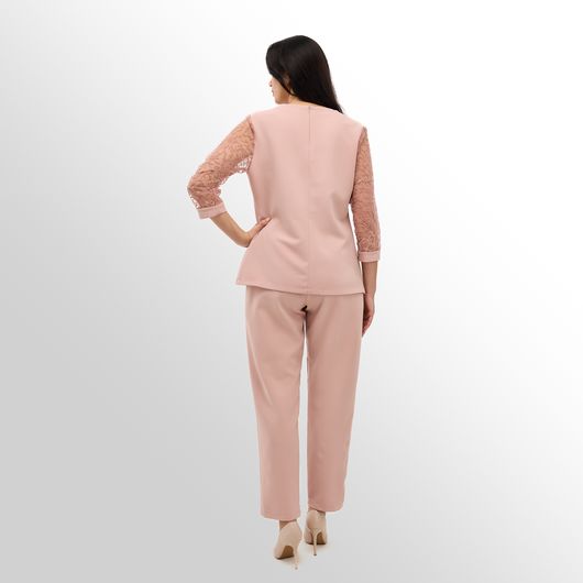 Колекція Модерн Тріо, пудрова, Колір: Пудровий , Дизайн: Блуза , Розмір: 50, зображення 7