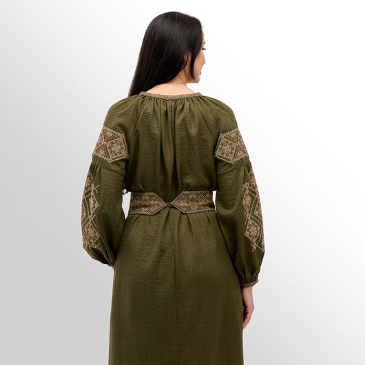 Платье Роксолана макси, хаки, Цвет: Хаки , Размер: 2XL, изображение 10