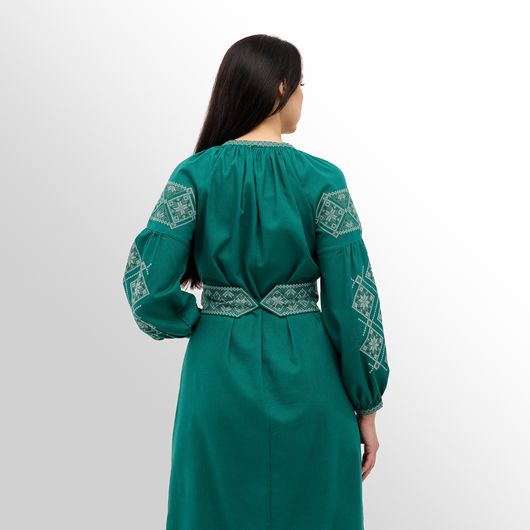 Платье Роксолана макси, изумрудное, Цвет: Изумрудный , Размер: 2XL, изображение 7