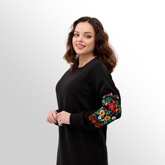 Сукня Дивоцвіт, чорна, Колір: Чорний, Розмір: 44, зображення 11