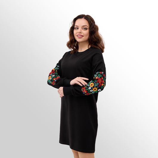 Сукня Дивоцвіт, чорна, Колір: Чорний, Розмір: 44, зображення 8