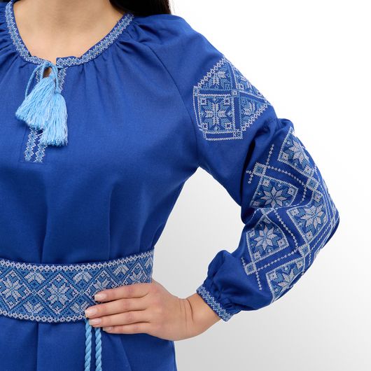 Платье Роксолана макси, электрик, Цвет: Электрик , Размер: 3XL, изображение 3