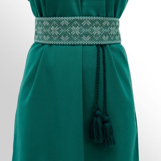 Платье Роксолана макси, изумрудное, Цвет: Изумрудный , Размер: S, изображение 9