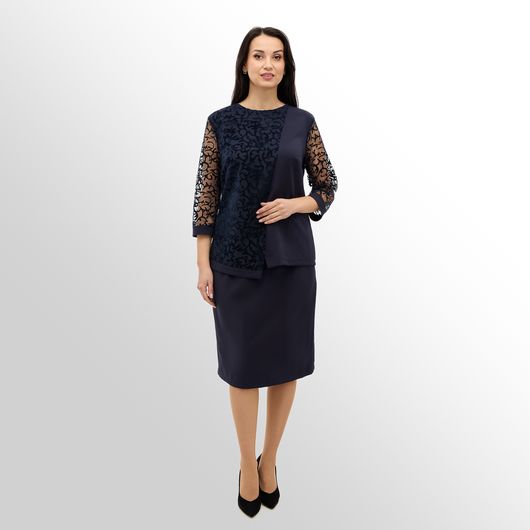 Коллекция Модерн Трио, темно-синий, Цвет: Темно-синий , Дизайн: Брюки , Размер: 52, изображение 6