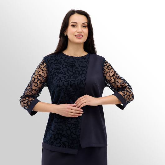 Колекція Модерн Тріо, темно-синя, Колір: Темно синій, Дизайн: Брюки , Розмір: 54, зображення 10