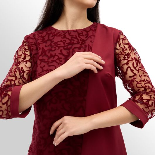 Колекція Модерн Тріо, бордова, Колір: Бордовий, Дизайн: Блуза , Розмір: 58, зображення 13