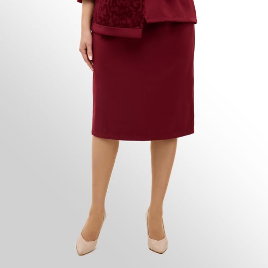 Колекція Модерн Тріо, бордова, Колір: Бордовий, Дизайн: Спідниця  , Розмір: 56, зображення 13