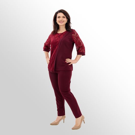 Костюм Триумф, бордовый, Цвет: Бордовый , Размер: 52-54