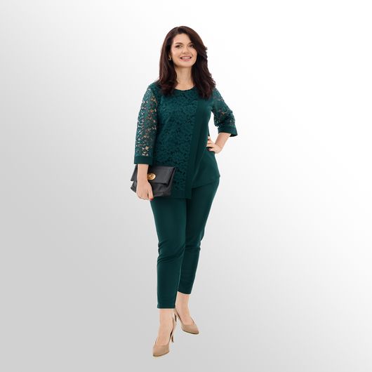 Костюм Триумф, изумрудный, Цвет: Изумрудный , Размер: 48-50