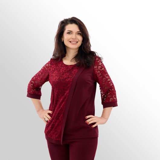 Костюм Триумф, бордовый, Цвет: Бордовый , Размер: 56-58, изображение 8