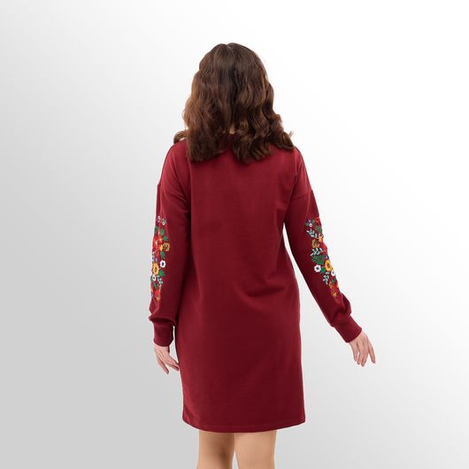 Сукня Дивоцвіт, бордова, Колір: Бордовий, Розмір: 50, зображення 4