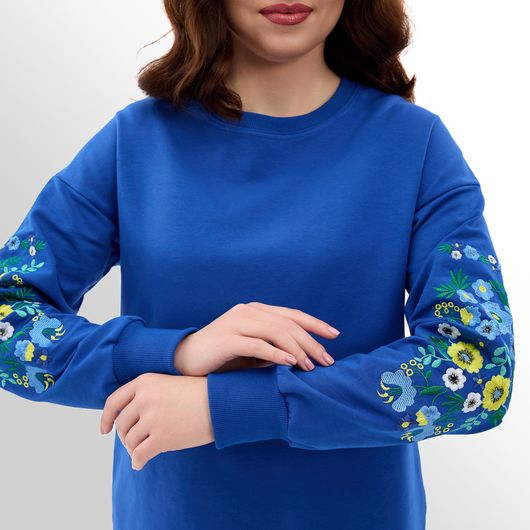 Платье Чудоцвет, васильковое, Цвет: Васильковый , Размер: 54, изображение 6